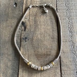Brighton Silver and gold tone necklace